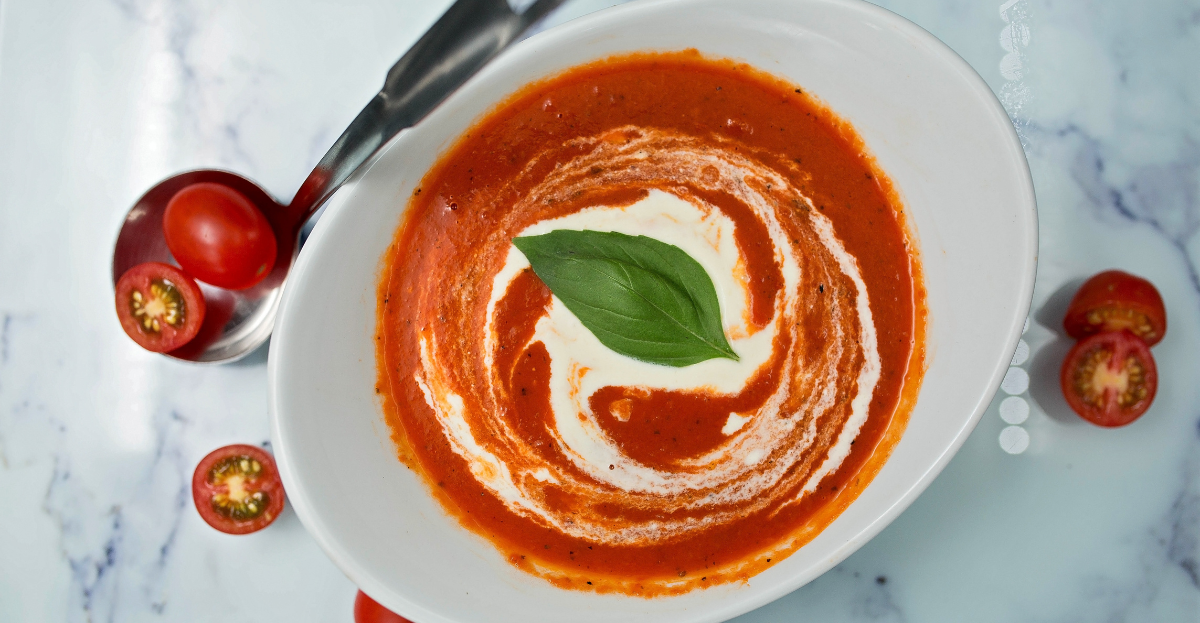 Homemade tomato soup